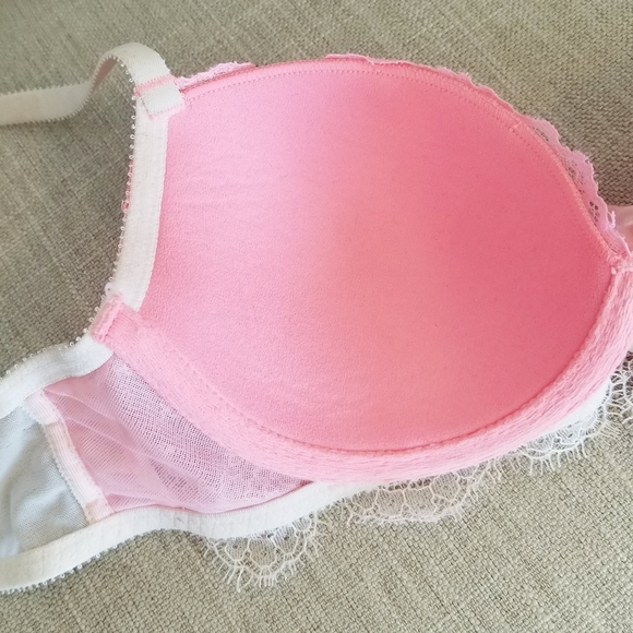 Victoria's Secret Vintage Dream Angels Rhinestone Crystal Lace up Lined Demi Bra - Picture 7 of 16